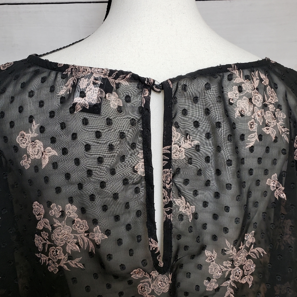 Sold Elsewhere - Torrid Sheer Ruffled Top - Picture 2 of 5